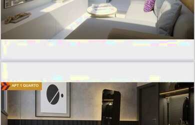 Imagem: O apartamento possui 2 Dormitórios, 1 Banheiro, 1 Vaga na garagem