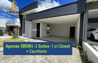 Imagem: A casa em condomínio possui 3 Dormitórios, 4 Banheiros, 4