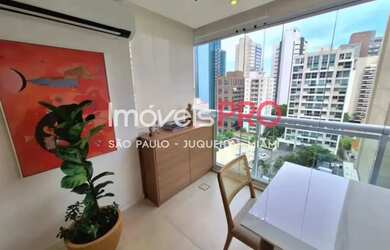 Imagem: O apartamento possui 1 Dormitório, 2 Banheiros, 2 Vagas na