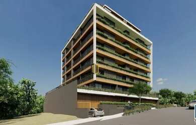 Imagem: O apartamento possui 1 Dormitório, 2 Banheiros, 1 Vaga na garagem