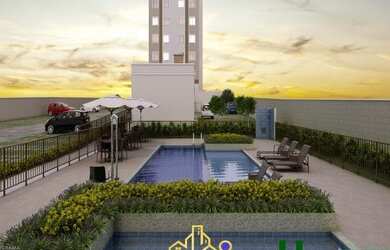 Imagem: O apartamento possui 2 Dormitórios, 1 Banheiro, 1 Vaga na garagem