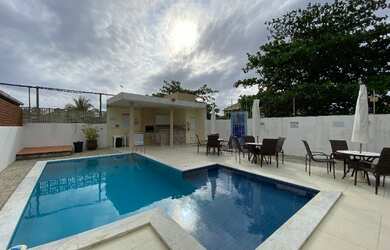 Imagem: A casa em condomínio possui 4 Dormitórios, 4 Banheiros, 2