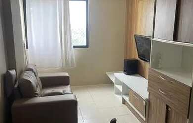 Imagem: O apartamento possui 1 Dormitório, 1 Banheiro, 1 Vaga na garagem