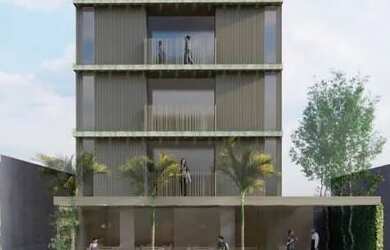 Imagem: O apartamento possui 1 Dormitório, 1 Banheiro, 1 Vaga na garagem