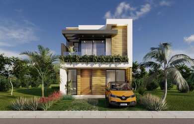 Imagem: A casa em condomínio possui 3 Dormitórios, 3 Banheiros, 135m²