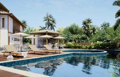 Imagem: A casa em condomínio à venda possui 2 Dormitórios, 3 Banheiros