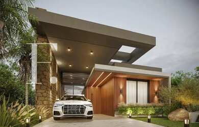 Imagem: A casa possui 3 Dormitórios, 4 Banheiros, 2 Vagas na garagem