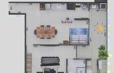 Imagem 5: Apartamento (Padrão), com 3 quartos e 3 banheiros à Venda, 100 m² em Ubatuba/SP