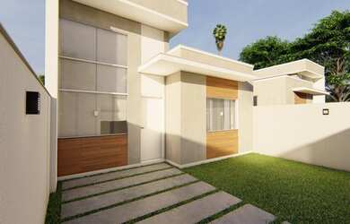 Imagem 2: Casa linear para venda com 60 metros quadrados com 2 quartos em Jardim...