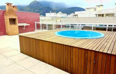 Imagem: O apartamento na cobertura possui 4 Dormitórios, 3 Banheiros