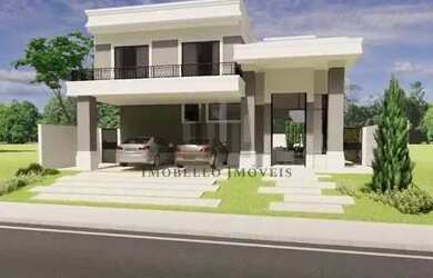 Imagem: A casa em condomínio possui 4 Dormitórios, 2 Banheiros, 3