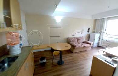 Imagem: O studio possui 1 Dormitório, 1 Banheiro, 1 Vaga na garagem