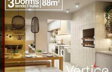 Imagem: O apartamento possui 3 Dormitórios, 2 Banheiros, 2 Vagas na