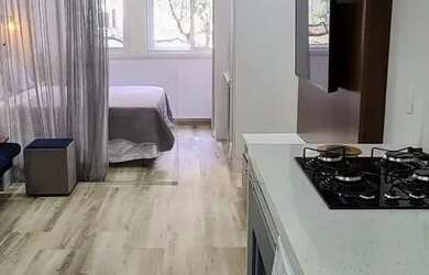 Imagem: O apartamento possui 1 Dormitório, 1 Banheiro, 36m² de Área