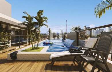 Imagem: O studio possui 1 Dormitório, 1 Banheiro, 29m² de Área e