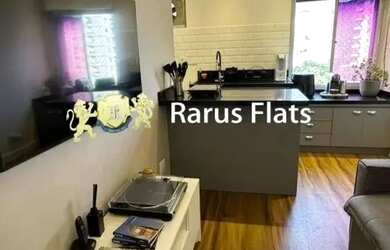 Imagem: O apartamento possui 1 Dormitório, 1 Banheiro, 1 Vaga na garagem