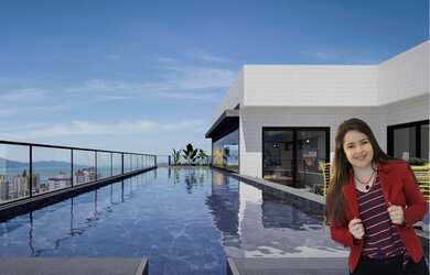 Imagem: O apartamento possui 1 Dormitório, 1 Banheiro, 1 Vaga na garagem