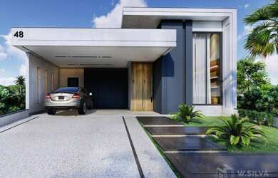 Imagem: A casa em condomínio possui 3 Dormitórios, 3 Banheiros, 4