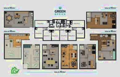 Imagem 6: Sala, 50 m² - venda por R$ 476.910,38 ou aluguel por R$ 4.000,00/mês...