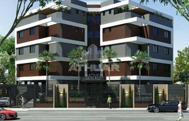 Imagem: O apartamento possui 1 Dormitório, 1 Banheiro, 1 Vaga na garagem