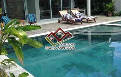 Imagem: A casa em condomínio possui 5 Dormitórios, 5 Banheiros, 3