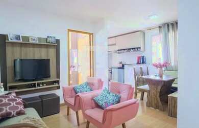 Imagem: O apartamento possui 2 Dormitórios, 1 Banheiro, 1 Vaga na garagem