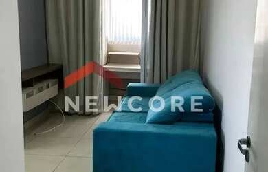 Imagem: O apartamento possui 1 Dormitório, 1 Banheiro, 1 Vaga na garagem