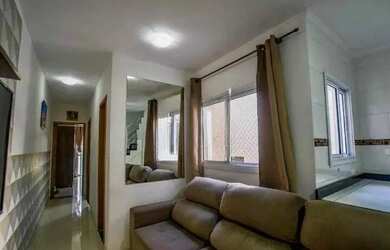 Imagem: O apartamento na cobertura possui 2 Dormitórios, 2 Banheiros