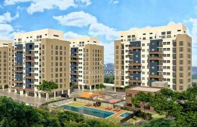 Imagem: O apartamento possui 2 Dormitórios, 1 Banheiro, 1 Vaga na garagem