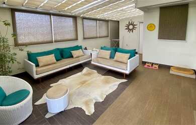 Imagem: O apartamento na cobertura possui 3 Dormitórios, 4 Banheiros