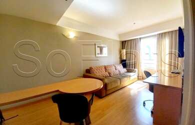 Imagem: O studio possui 1 Dormitório, 1 Banheiro, 1 Vaga na garagem