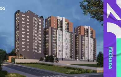 Imagem: O apartamento possui 1 Dormitório, 1 Banheiro, 1 Vaga na garagem