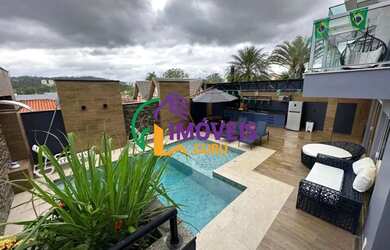 Imagem: A casa em condomínio possui 4 Dormitórios, 5 Banheiros, 5