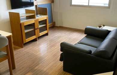 Imagem: O apartamento possui 1 Dormitório, 1 Banheiro, 50m² de Área