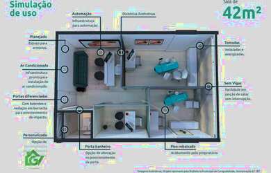 Imagem 7: Sala, 50 m² - venda por R$ 476.910,38 ou aluguel por R$ 4.000,00/mês...