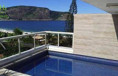 Imagem: O apartamento na cobertura possui 3 Dormitórios, 5 Banheiros