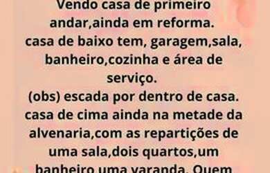 Imagem: A casa possui 2 Dormitórios, 2 Banheiros, 1 Vaga na garagem