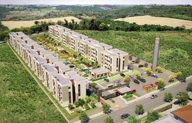 Imagem: O apartamento possui 2 Dormitórios, 1 Banheiro e está localizado