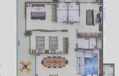 Imagem 6: Apartamento (Padrão), com 3 quartos e 3 banheiros à Venda, 100 m² em Ubatuba/SP