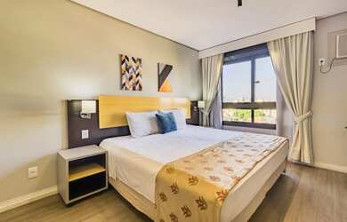 Imagem: O apartamento possui 1 Dormitório, 1 Banheiro, 27m² de Área