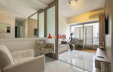 Imagem: O studio possui 1 Dormitório, 1 Banheiro, 1 Vaga na garagem