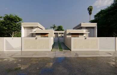 Imagem 6: Casa linear para venda com 60 metros quadrados com 2 quartos em Jardim...