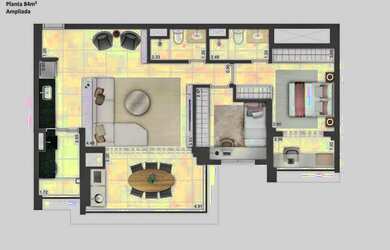 Imagem 2: Apartamento com 3 dormitórios à venda, 84 m²