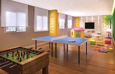 Imagem: O apartamento possui 2 Dormitórios, 1 Banheiro, 1 Vaga na garagem