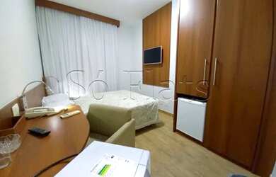 Imagem: O studio possui 1 Dormitório, 1 Banheiro, 1 Vaga na garagem