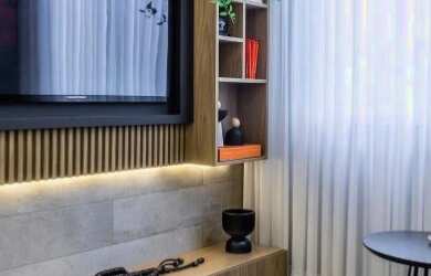 Imagem: O apartamento possui 2 Dormitórios, 1 Banheiro, 1 Vaga na garagem