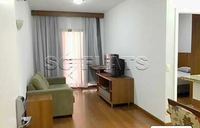 Imagem: O studio possui 1 Dormitório, 1 Banheiro, 1 Vaga na garagem