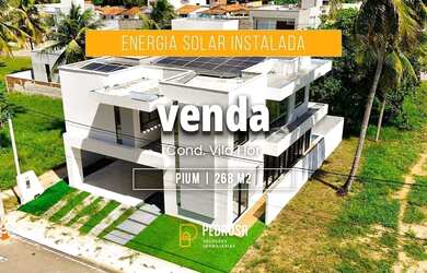 Imagem: A casa em condomínio possui 4 Dormitórios, 5 Banheiros, 4