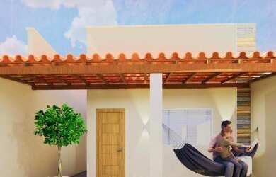 Imagem: A casa possui 2 Dormitórios, 2 Banheiros, 1 Vaga na garagem