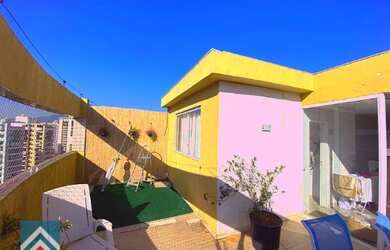 Imagem: O apartamento na cobertura possui 3 Dormitórios, 4 Banheiros